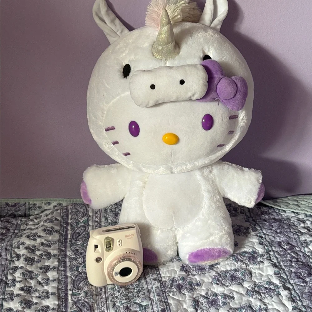 Big hello Kitty Halloween unicorn costume plush